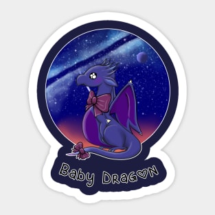 Galaxy Baby Dragon Sticker